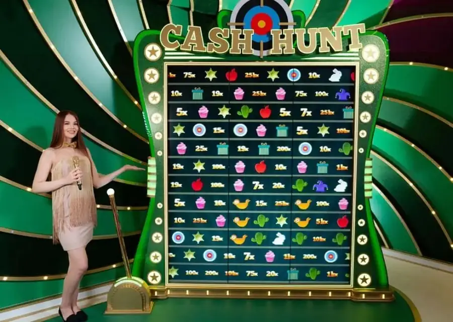 Crazy Time Cash Hunt bonus screen