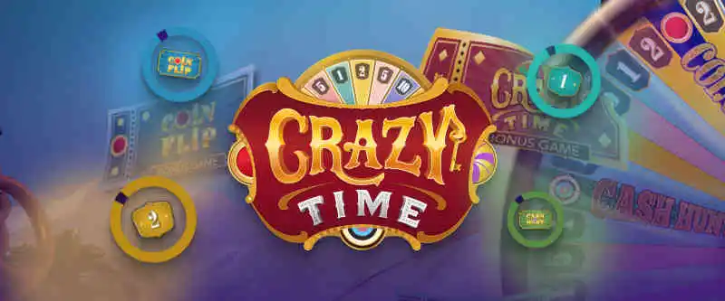 Crazy Time live stream stats strip with recent results and video context